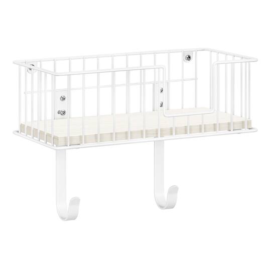 NEX™ White Wall-Mounted T-Leg and Y-Leg Ironing Board Holder
